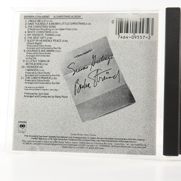 A Christmas Album by Barbra Streisand (CD, Columbia) CK 9557 - Picture 4 of 6